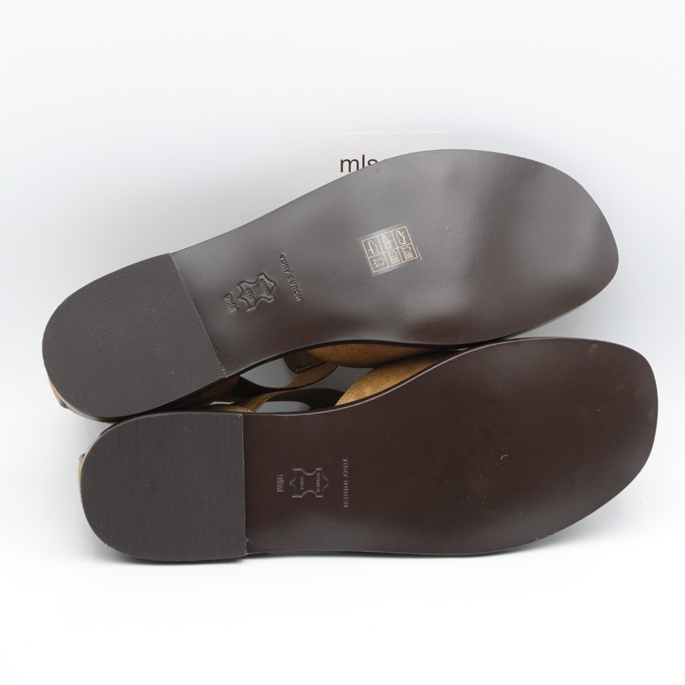 NEW Tory Burch Fisherman Suede Sandals Women's 166800-200 Deep Umber - Picture 6 of 16